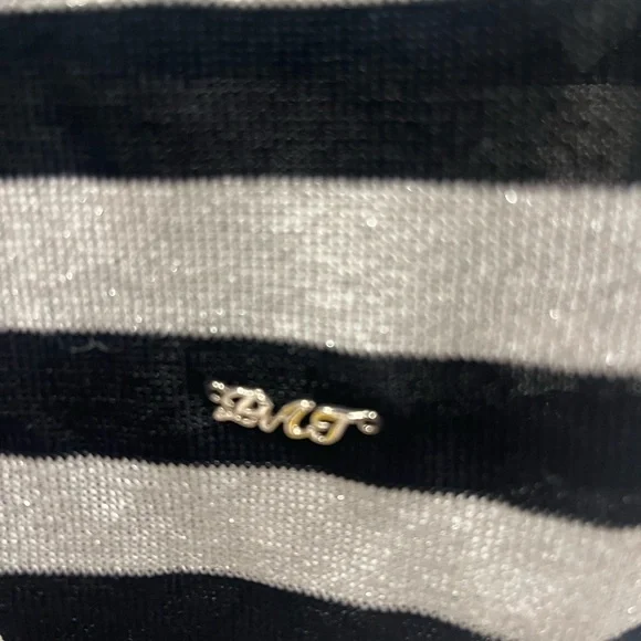 PAT Black and White Striped Polo Shirt SIZE S - Picture 3 of 6